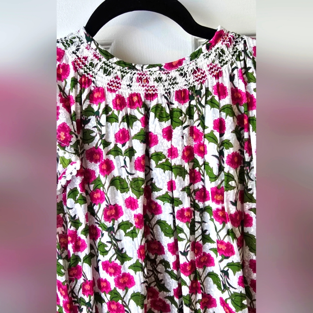 Roller Rabbit Floral Dress Girls Size 12 - Picture 2 of 16